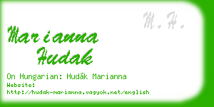 marianna hudak business card